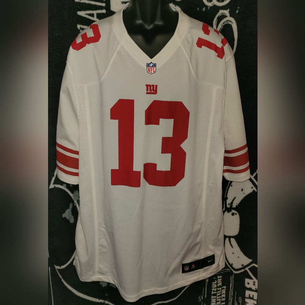 Nike On Field-New York Giants #13 Odell Beckham Jr.-Red/White-Size 2XL
